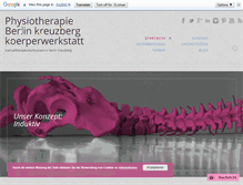 Tablet Screenshot of koerperwerkstatt-kreuzberg.de